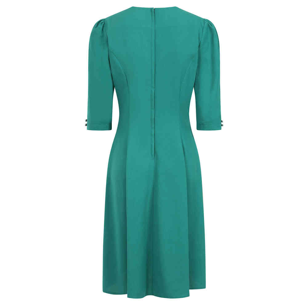 Banned - Gioia 40S Flare jurk - Groen